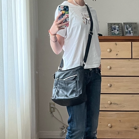 👜Vintage real leather shoulder bag: - Picture 2 of 12